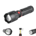 2 in 1 Flashlight/worklight, 3W COB LED Flashlight with Magnetic base, length adjustable & telescopic